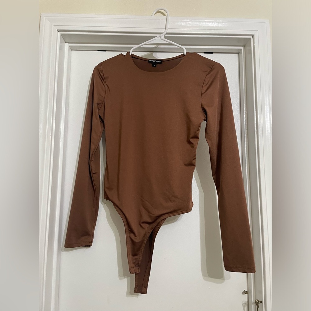 Wearever Brown Long Sleeve Body Suit
